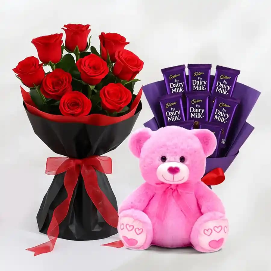 Romantic Rose and Sweet Treats Set