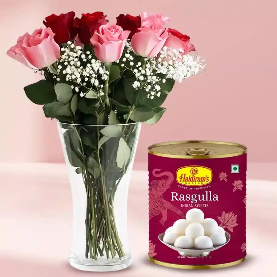 Charming Blooms & Blissful Rasgulla Delight
