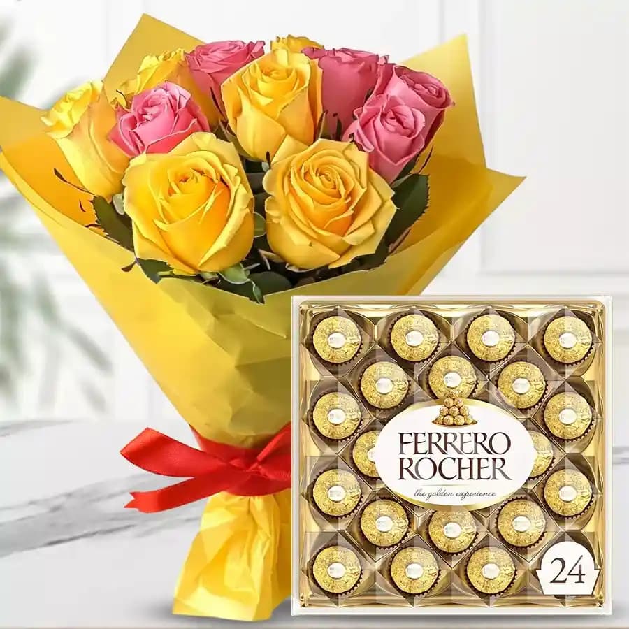 Radiant Rose and Chocolate Delight