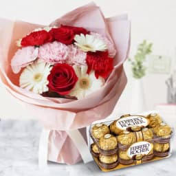 Charming Bouquet and Gourmet Chocolate Treat 1
