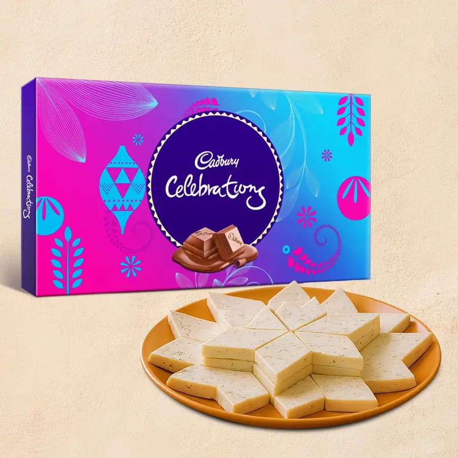 Delicious Kaju Katli & Chocolate Delight