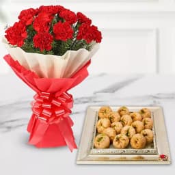 Sweet Indulgence with Red Carnations 1