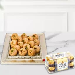 Traditional Balushahi with Chocolate Bliss 1