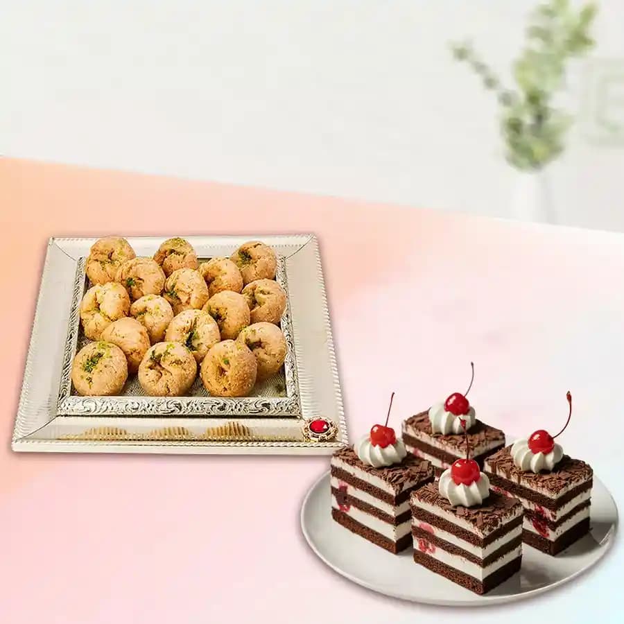 Chocolate Elegance with Traditional Balushahi