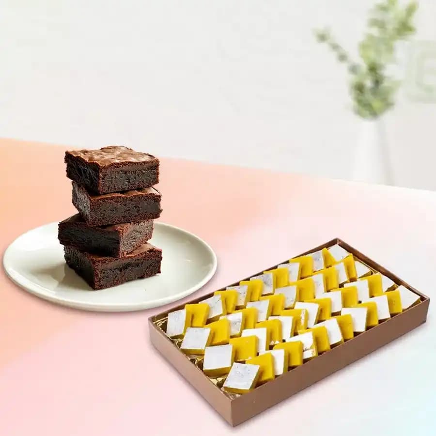 Saffron Delight & Decadent Brownies