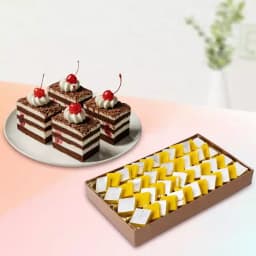 Mouthwatering Kaju Kesar Delight with Chocolate Indulgence 1