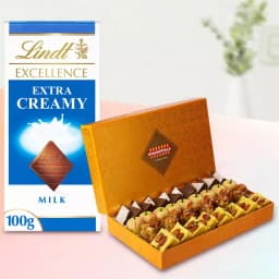 Golden Star Mix Mithai from Bikanerwala with Lindt Chocolate 1