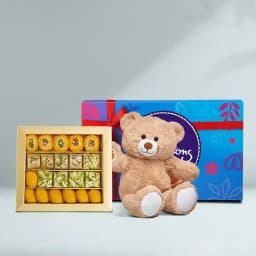 Golden Star Mix Mithai from Bikanerwala with Teddy N Cadbury Celebration 1