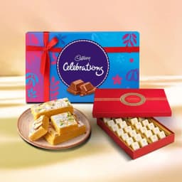 Bikanervala Mewa Bite Orange with Cadbury Celebration 1