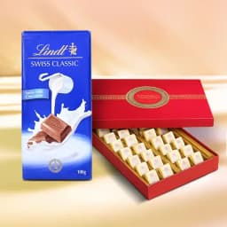 Bikanervala Mewa Bite Orange with Lindt Excellence Chocolate Bar 1