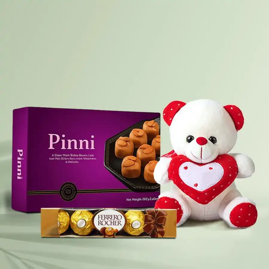Pinni with Teddy N Ferrero Rocher Chocolate Pack