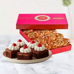 Bikanervala Halwa Sohan with Chocolate Pastry 1