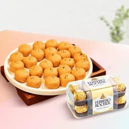 Mathura Peda with Ferrero Rocher 1