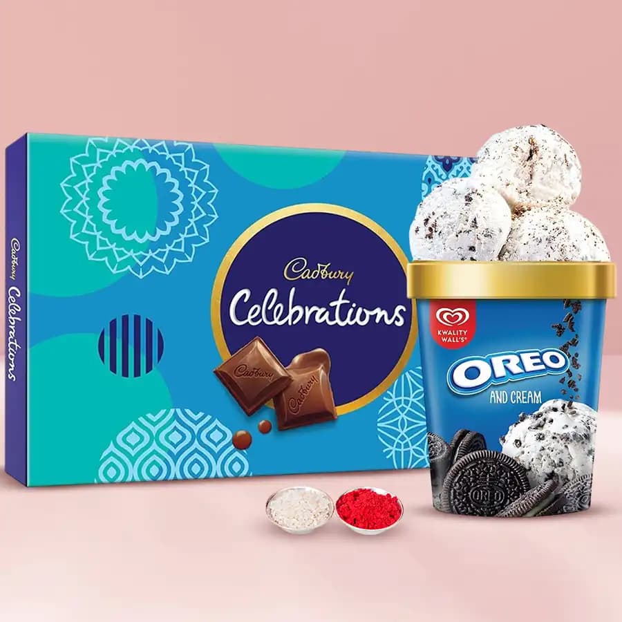 Yummy Cadbury Celebration with Kwality Walls Oreo Ice Cream