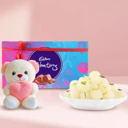 Rashbhari with Teddy N Cadbury Celebration Chocolate Pack 1