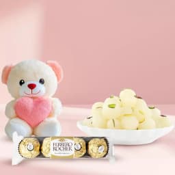 Rashbhari with Teddy N Ferrero Rocher Chocolate Pack 1