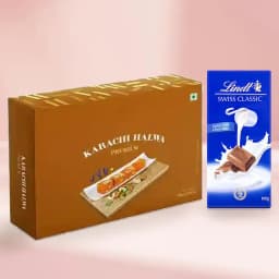 Karachi Halwa with Lindt Excellence Chocolate Bar 1