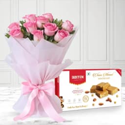 Gourmet Almonds with Blushing Roses Gift Set 1