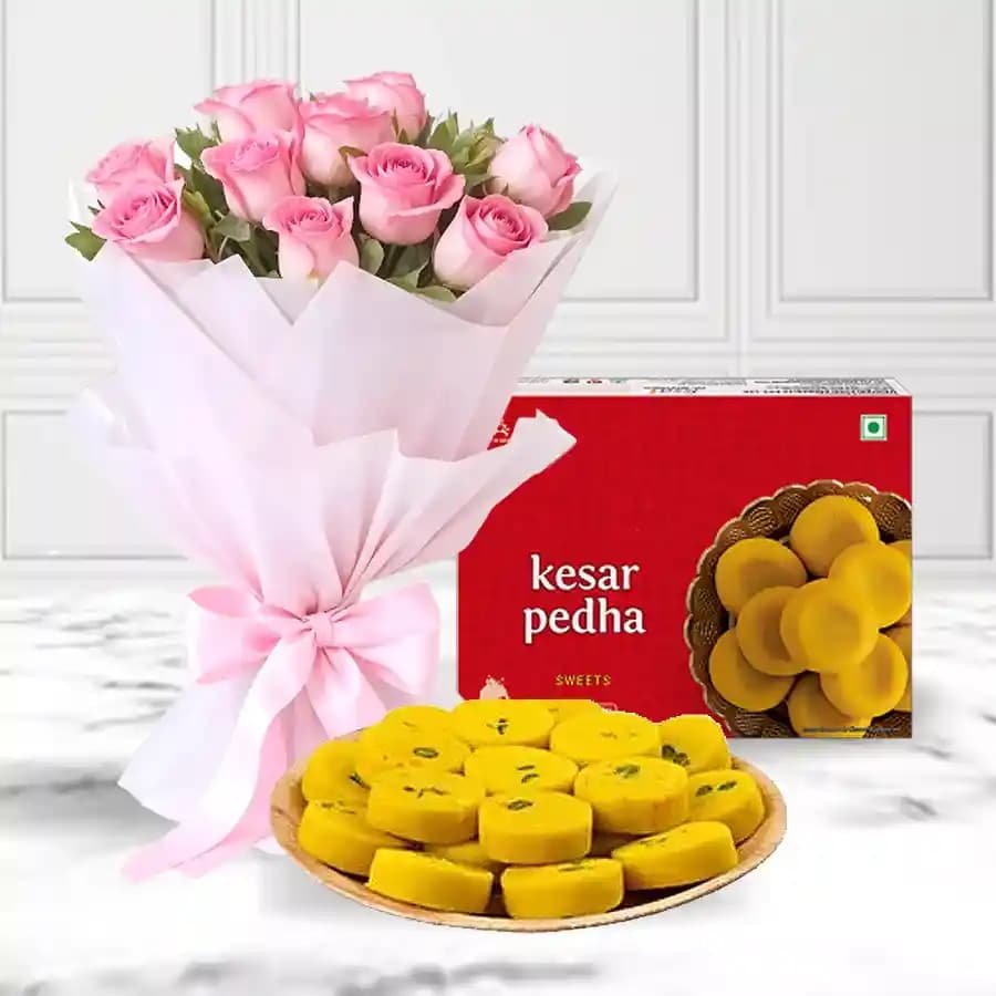 Saffron Delight Peda & Floral Elegance