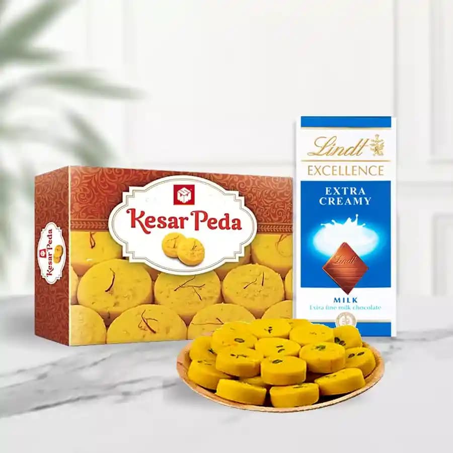 Kesar Mewa Delight & Chocolate Indulgence