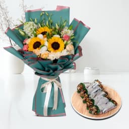 Blissful Pista Delight with Floral Elegance 1