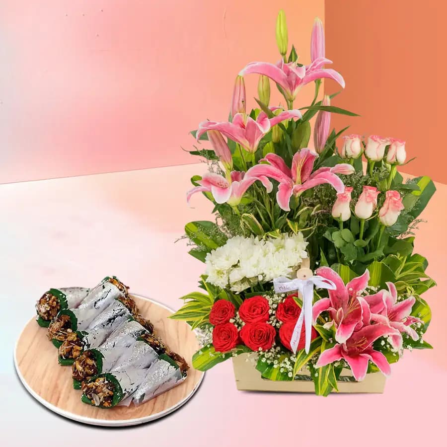 Kandoi Pista Pan with Elegant Floral Surprise