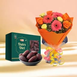 Floral Delights & Healthy Dates Gift Set 1