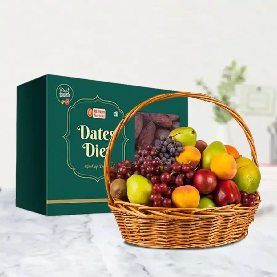 Gourmet Dates & Seasonal Fruits Gift Set