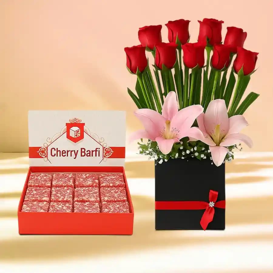 Cherry Delight with Elegant Blossoms