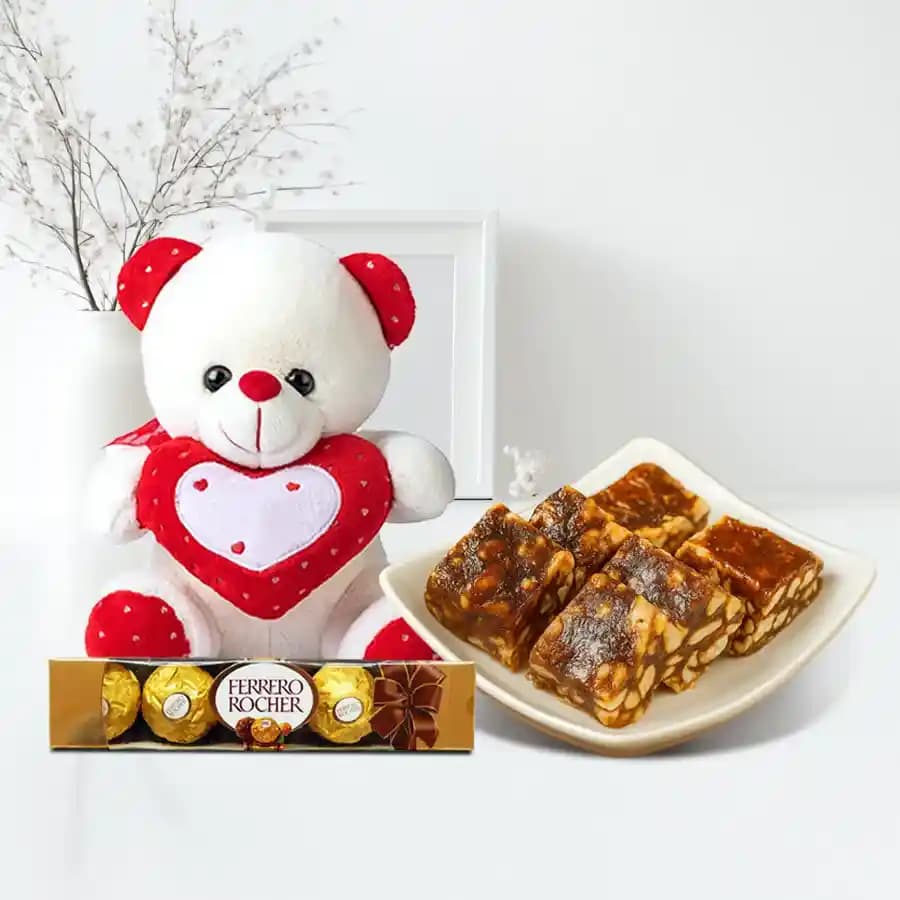 Teddy & Treats Delight with Anjeer Pak