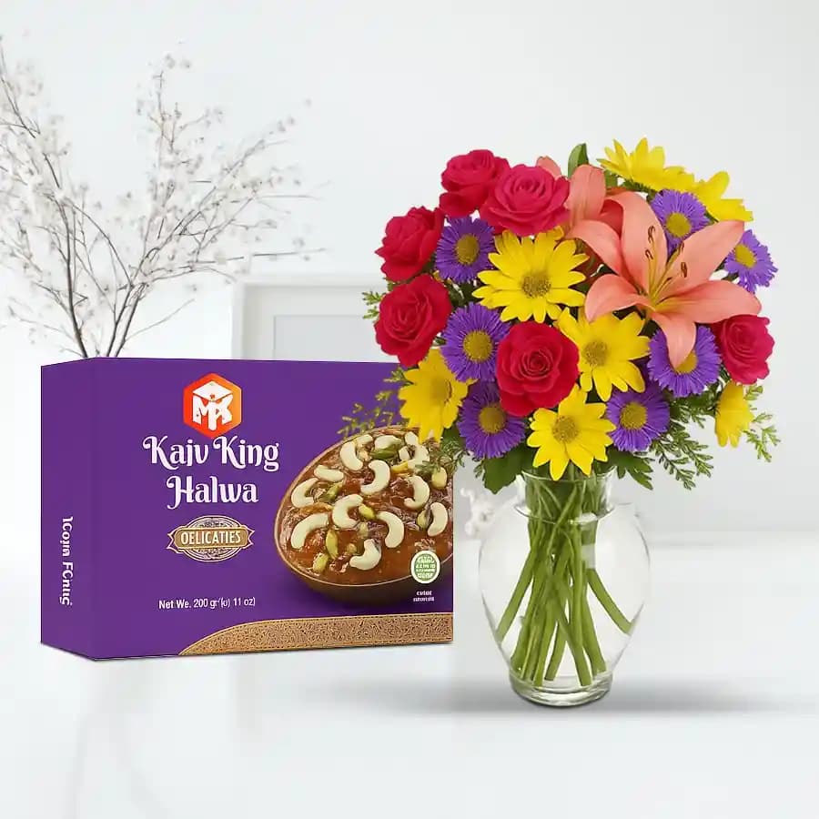 Kaju Delight and Floral Embrace