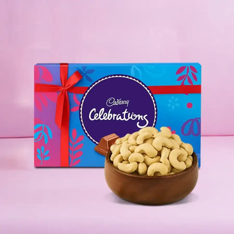 Kaju King from Shree Mithai with Cadbury Celebration