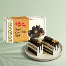 Kaju Choco Roll from Shree Mithai with Chocolate Pastry 1