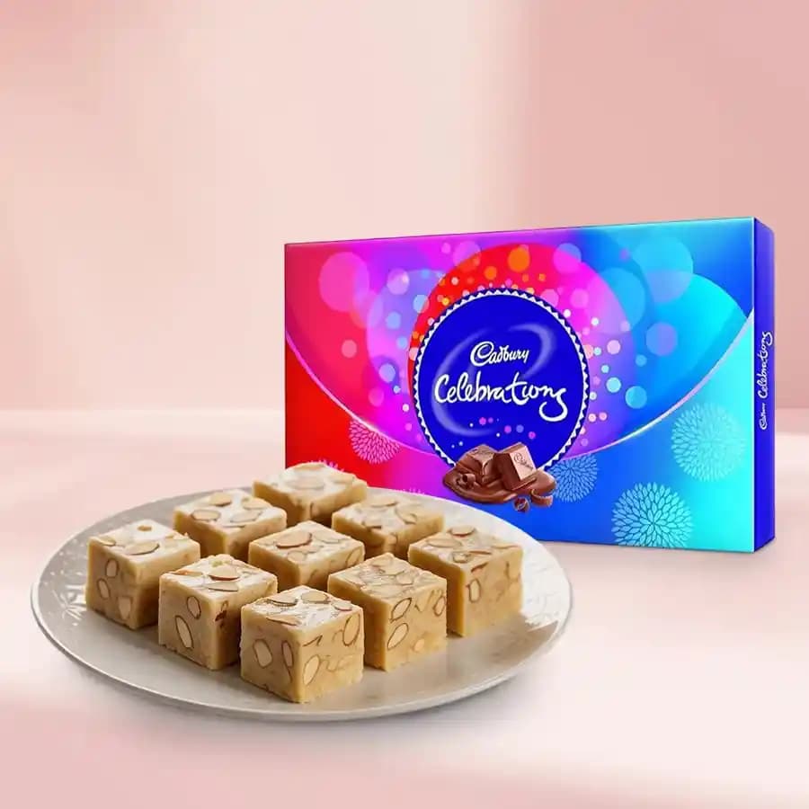 Royal Almond Treat from Shree Mithai with Cadbury Celebration