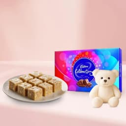 Royal Almond Treat from Shree Mithai with Teddy N Cadbury Celebration 1