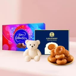 Badusha from G Pulla Reddy with Teddy N Cadbury Celebration 1