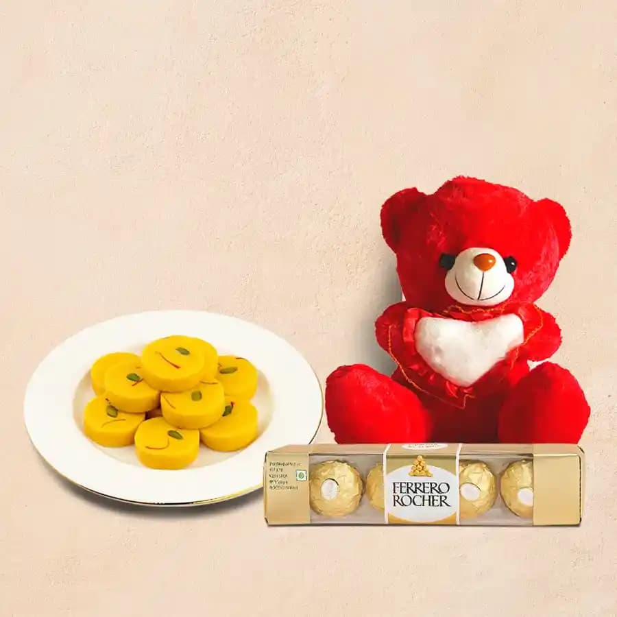 Kesar Peda from Dadus with Teddy N Ferrero Rocher