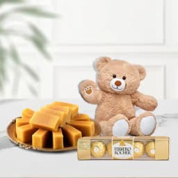 Milk Mysorepak from G Pulla Reddy with Teddy N Ferrero Rocher 1