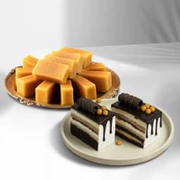 Milk Mysorepak from G Pulla Reddy with Chocolate Pastry 1