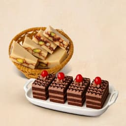 DryFruit Katli from G Pulla Reddy with Chocolate Pastry 1