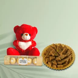 Peppery Cashew Burfi from Almond House with Teddy N Ferrero Rocher 1