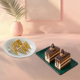 Kaju Pista Sandwich from Almond House with Chocolate Pastry 1