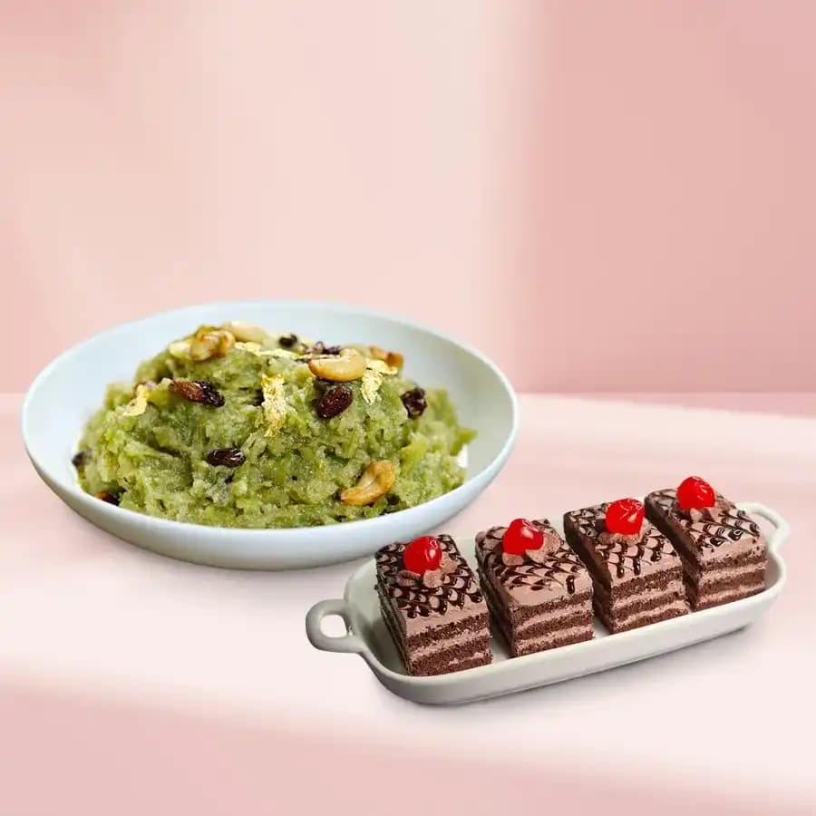 Delightful Dudhi Halwa & Choco Treats Duo