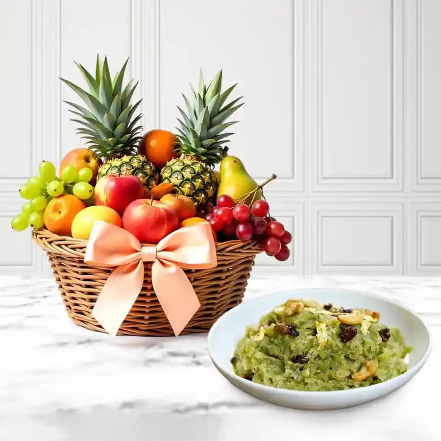 Heavenly Dudhi Halwa & Seasonal Fruit Delight