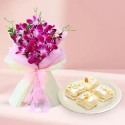 Sweets and Blooms: Malai Sandwich & Orchid Collection 1