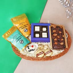 Trail Mix N Chocolate Decadence Basket 1