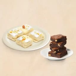 Brijwasi Sweets Malai Delight with Chocolate Brownies 1