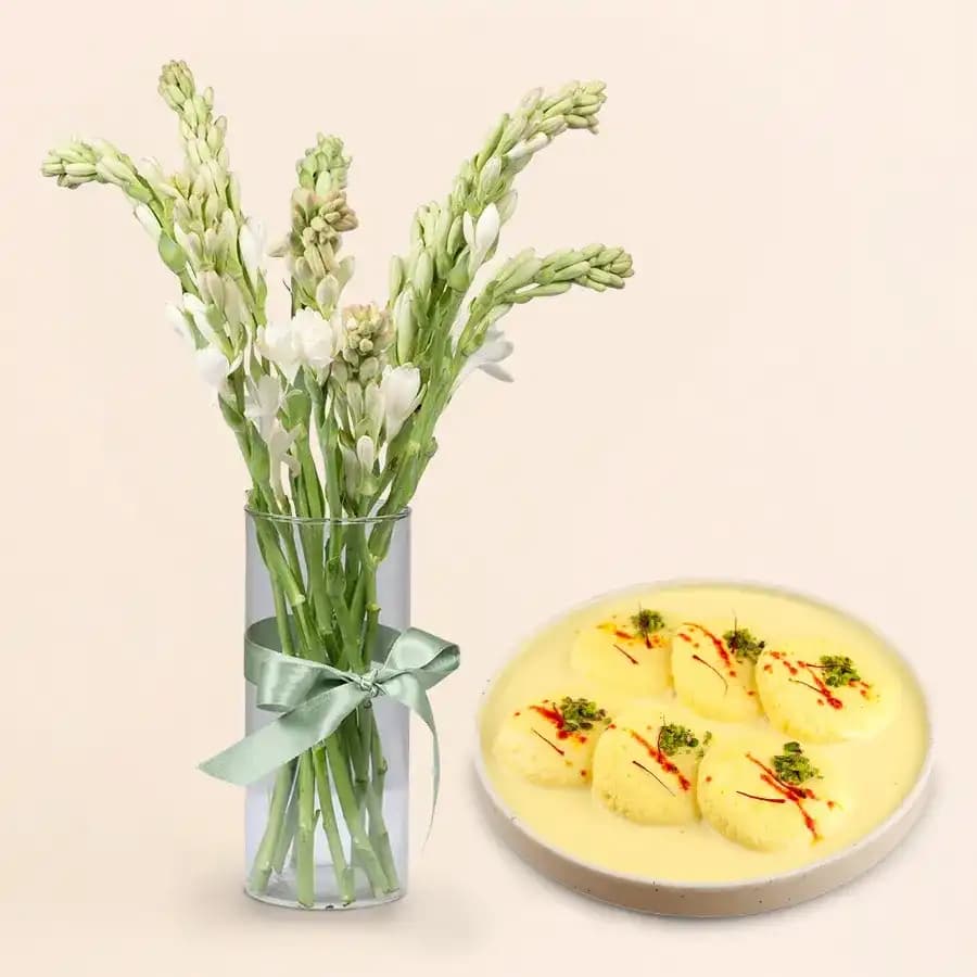 Delightful Rasmalai Collection with Floral Elegance