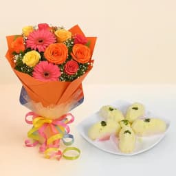 Heavenly Malai Chum Chum with Beautiful Floral Arrangement 1