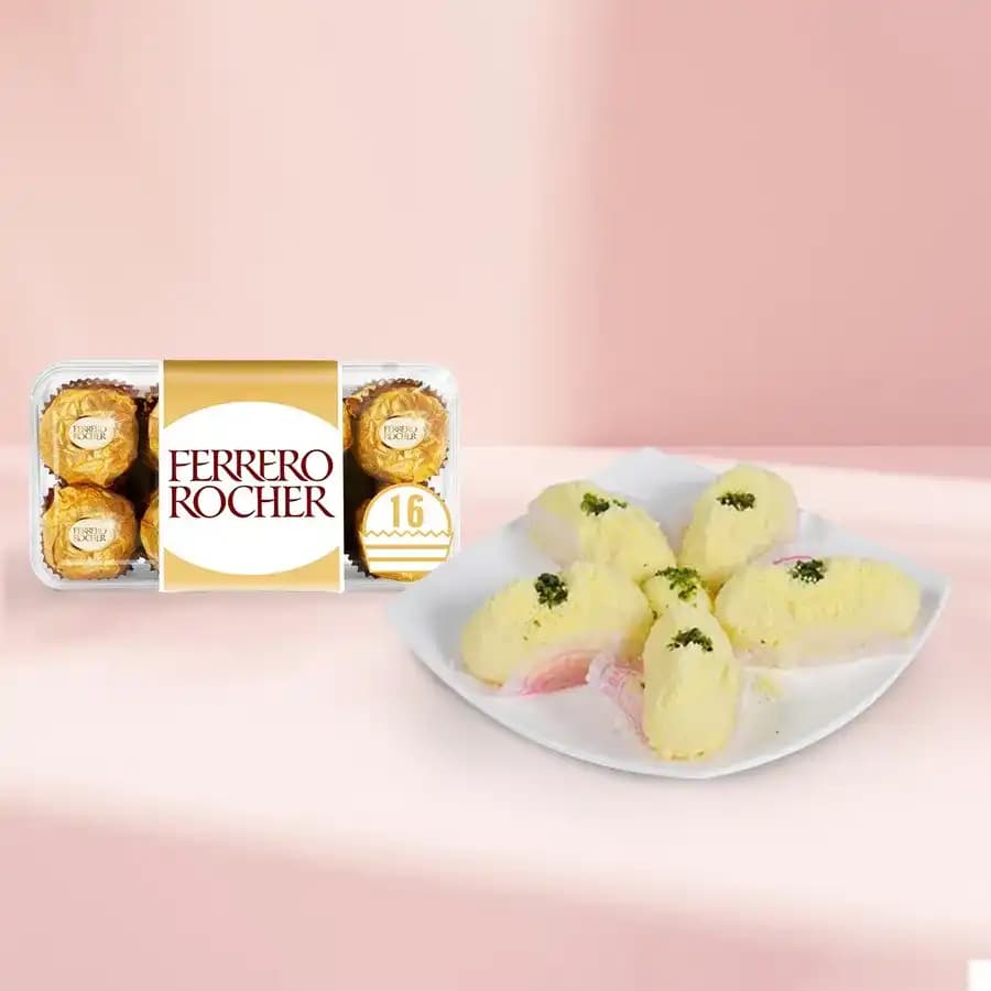 Indulge in Malai Chum Chum with Ferrero Rocher from Brijwasi